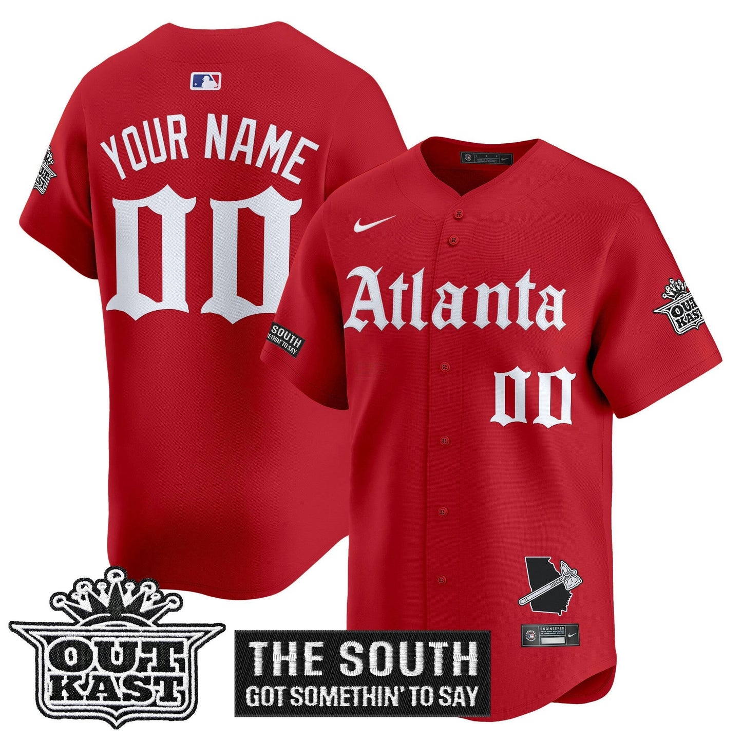 Camisa MLB Atlanta ‘Gothic South x Outkast Edition’ Vapor Premier Limited Jersey