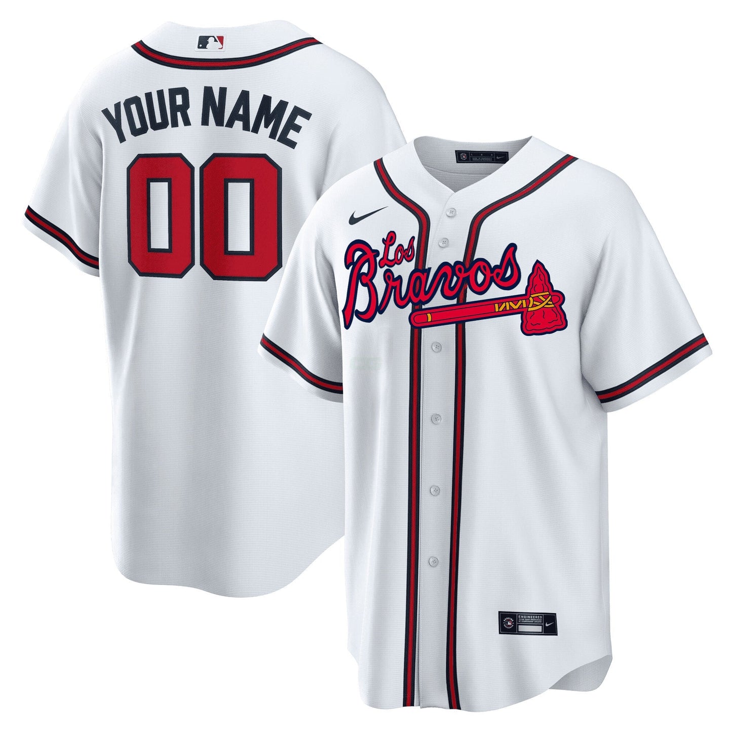 Camisa MLB Atlanta Los Bravos Jersey