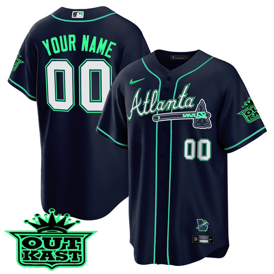 Camisa MLB Atlanta Outkast Cool Base Jersey V3 – Galaxy Version – Stitched