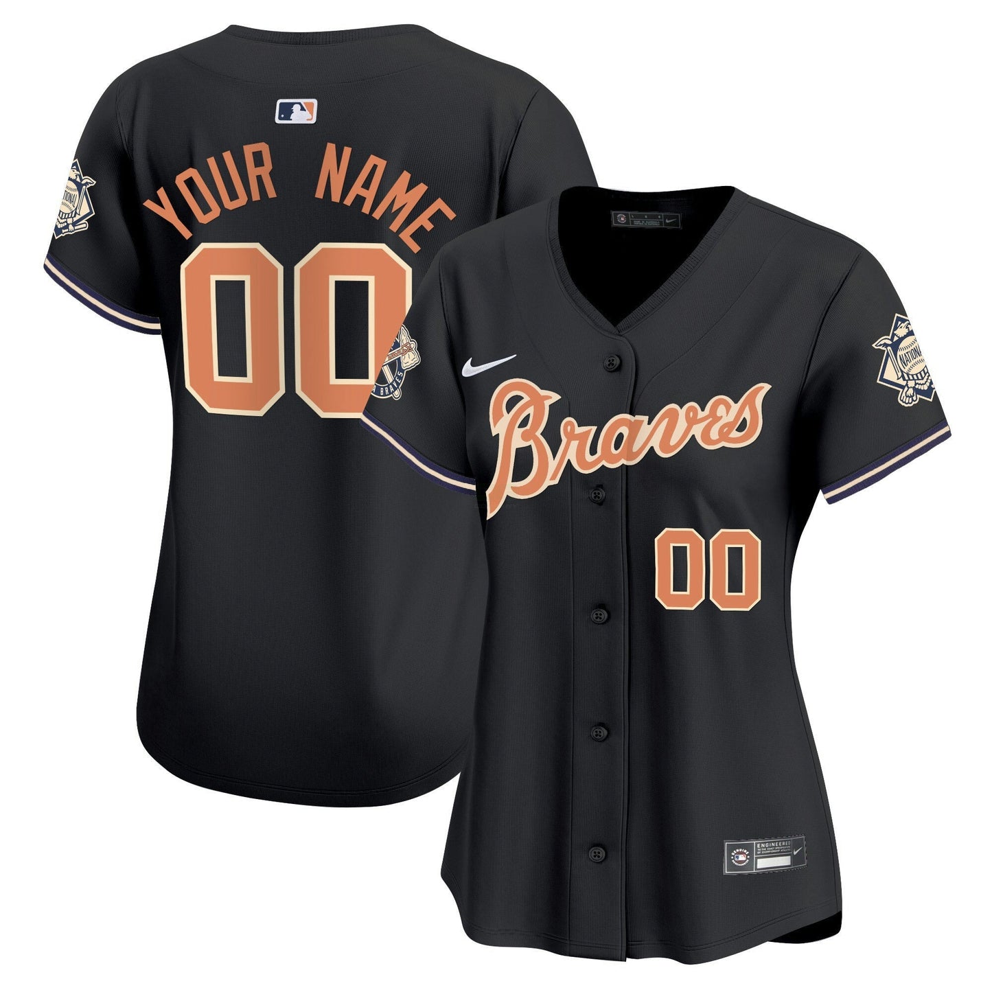 Camisa MLB Atlanta Peaches n’ Creme Vapor Premier Limited Jersey
