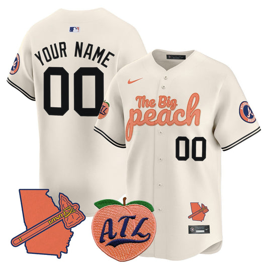 Camisa MLB Atlanta The Big Peach Vapor Premier Limited Jersey