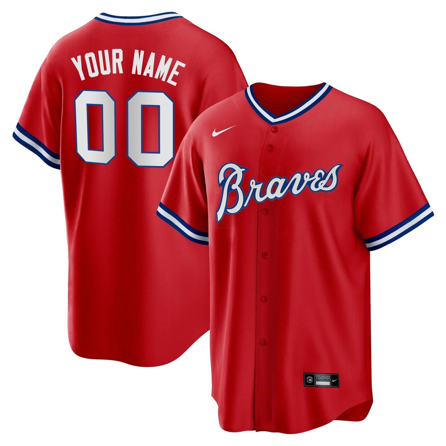 Camisa MLB Atlanta Throwback 1974 – 1982 Jersey