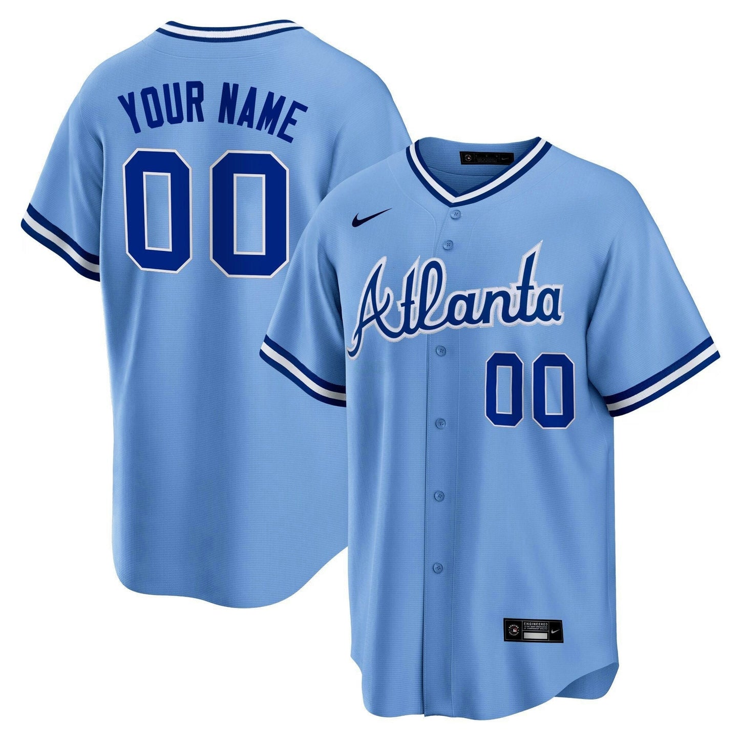 Camisa MLB Atlanta Throwback 1974 – 1982 Jersey