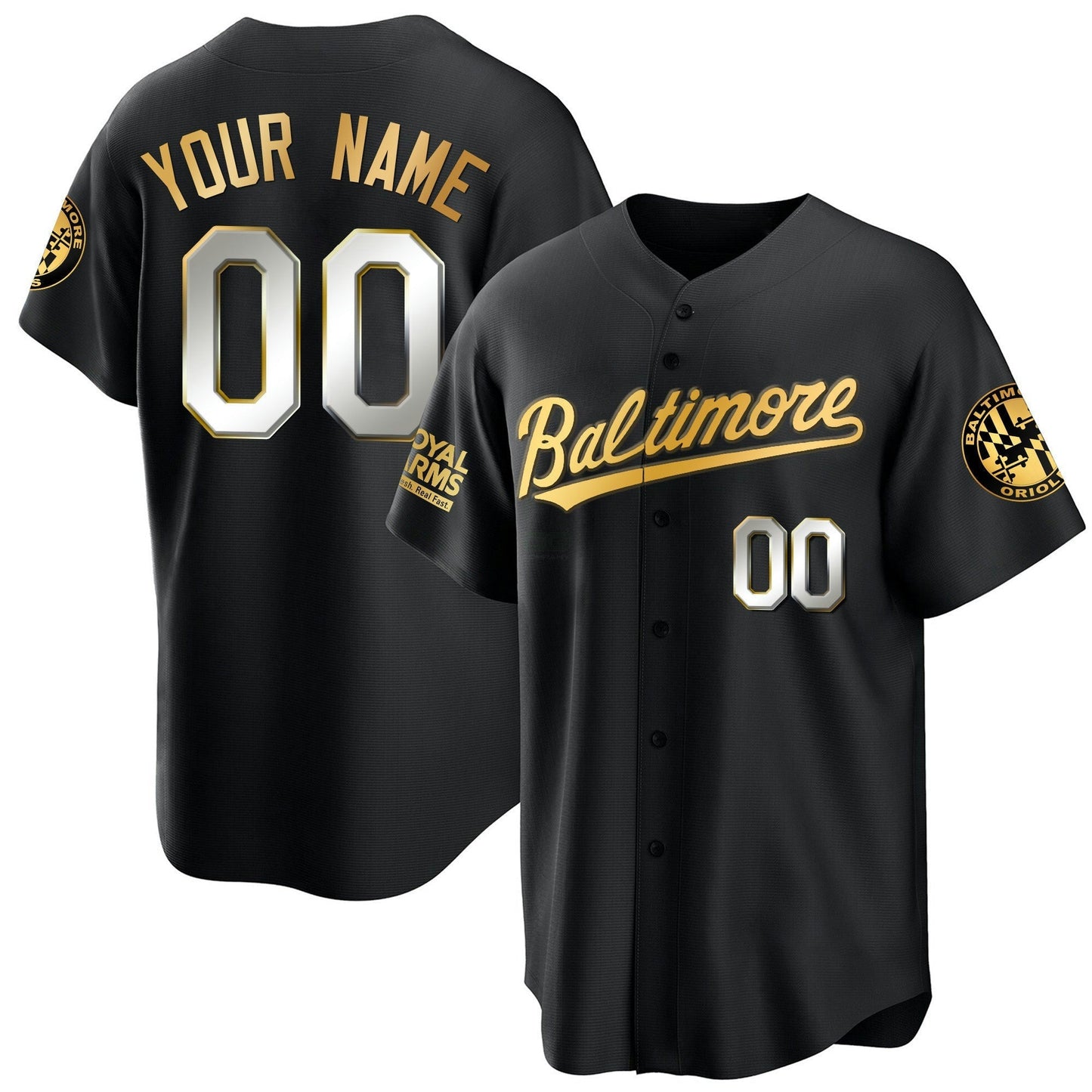 Camisa MLB Baltimore 2023 Dourada Cool Jersey
