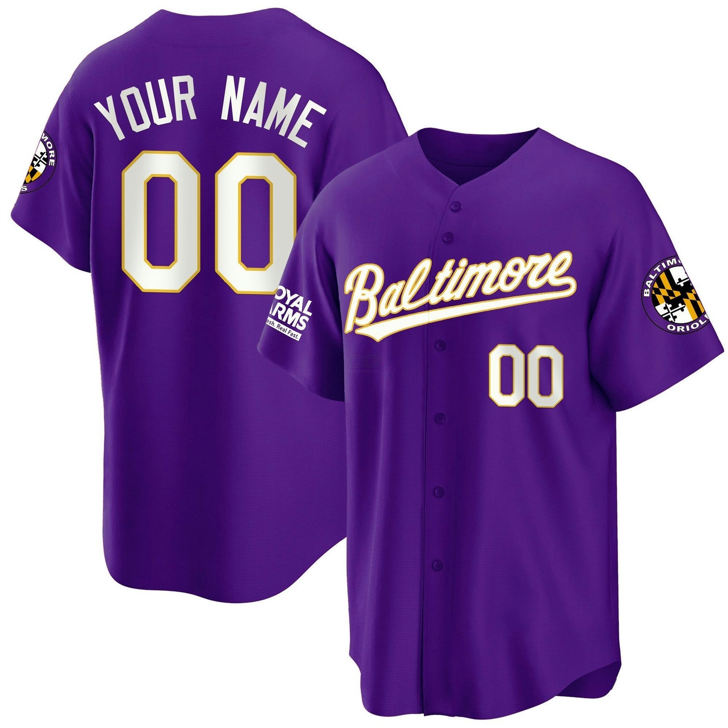 Camisa MLB Baltimore 2023 Dourada Cool Jersey