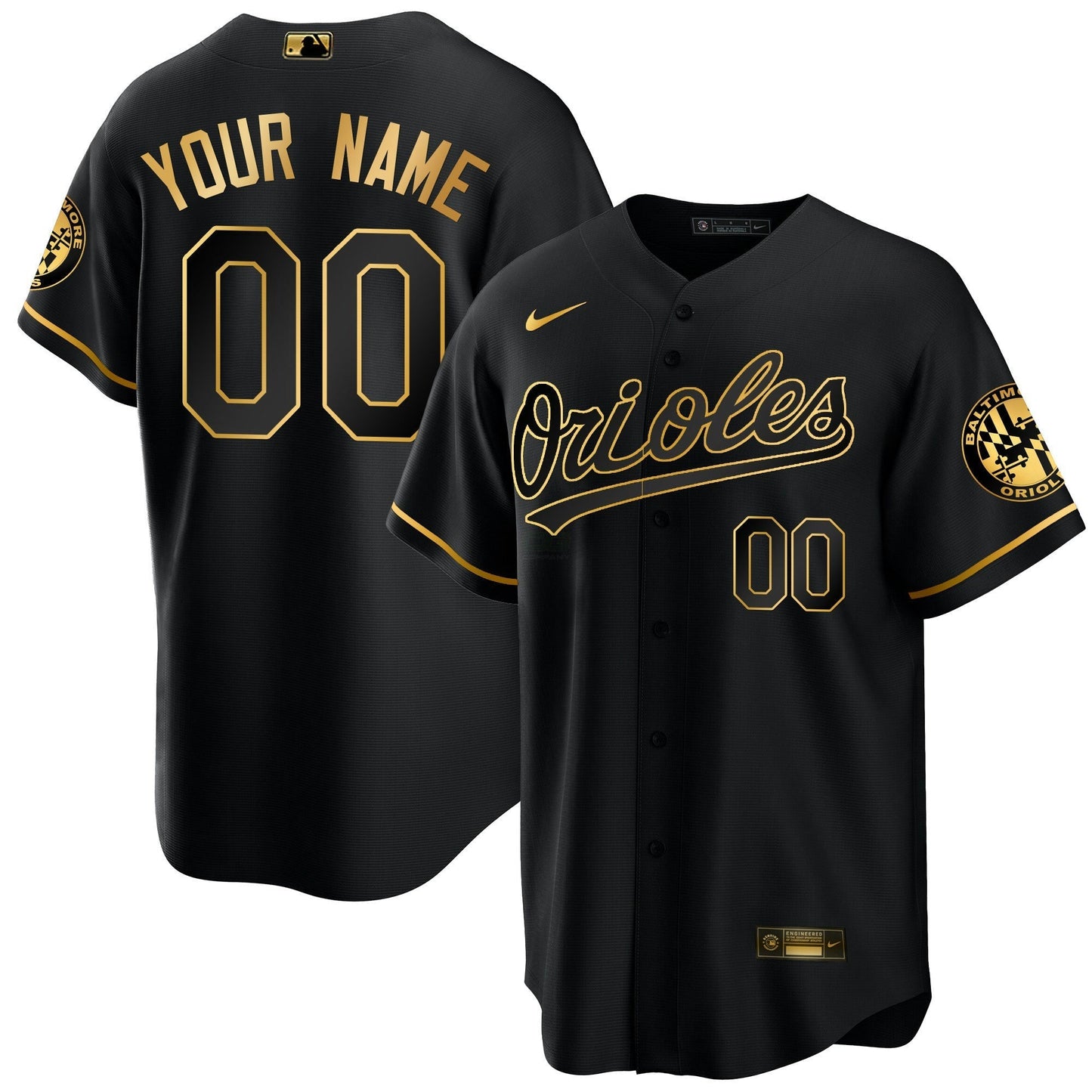 Camisa MLB Baltimore 2023 Special Dourada Cool Jersey