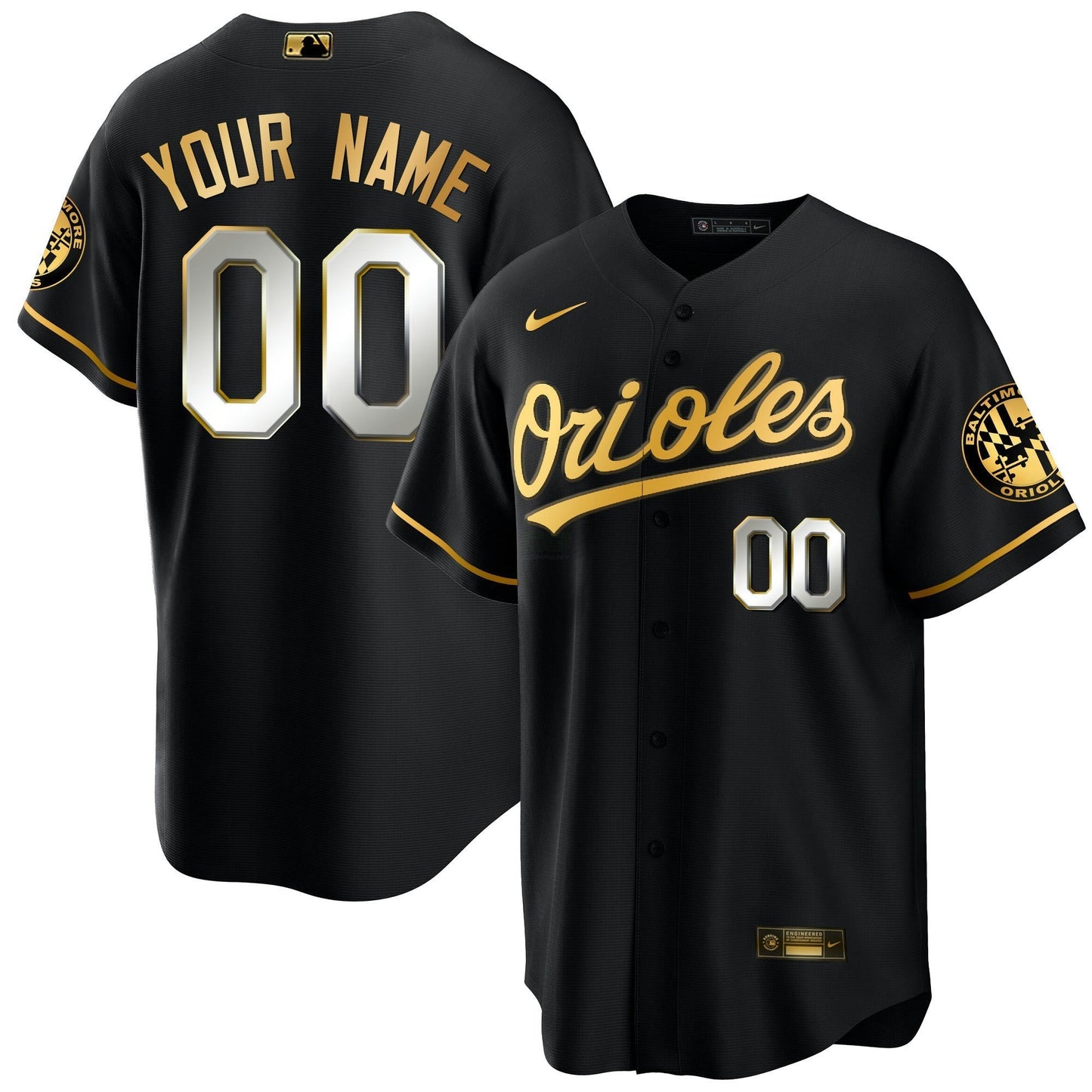 Camisa MLB Baltimore 2023 Special Dourada Cool Jersey