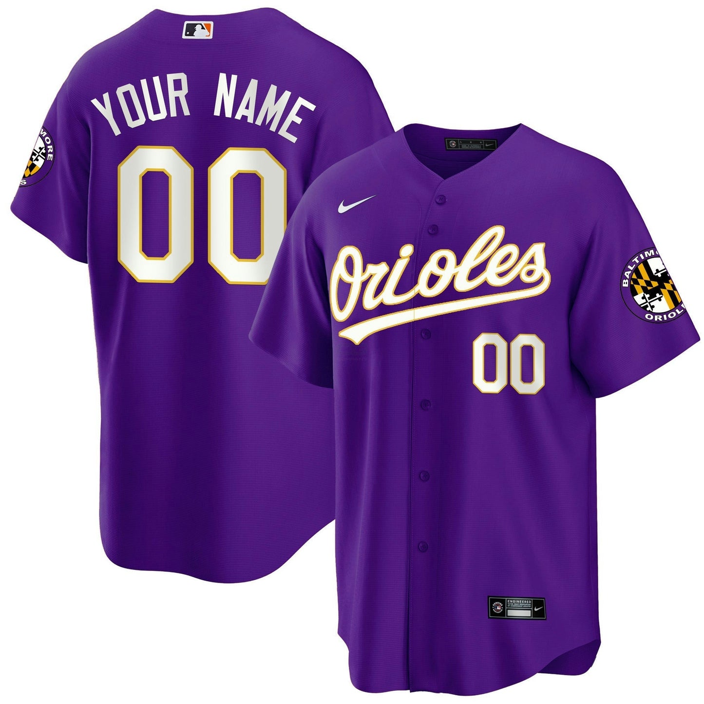 Camisa MLB Baltimore 2023 Special Dourada Cool Jersey