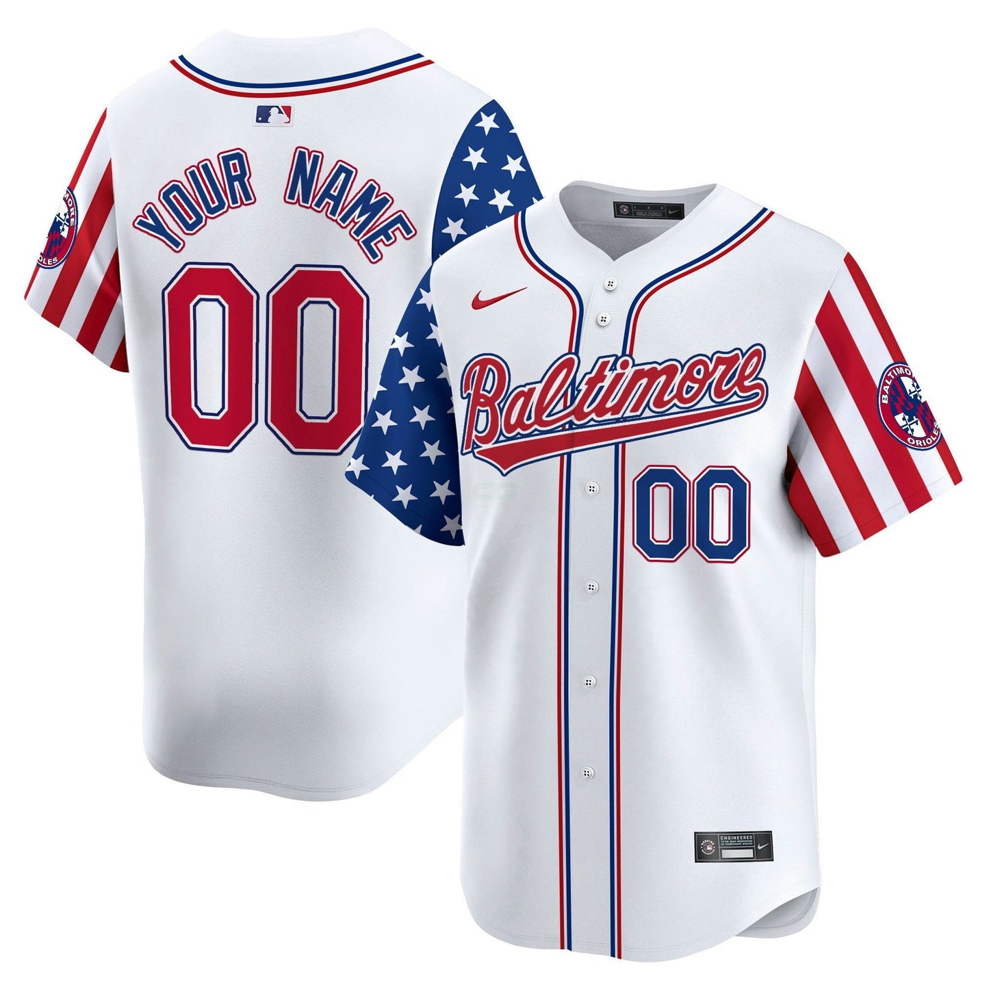 Camisa MLB Baltimore 2025 Independence Day Vapor Premier Limited Jersey