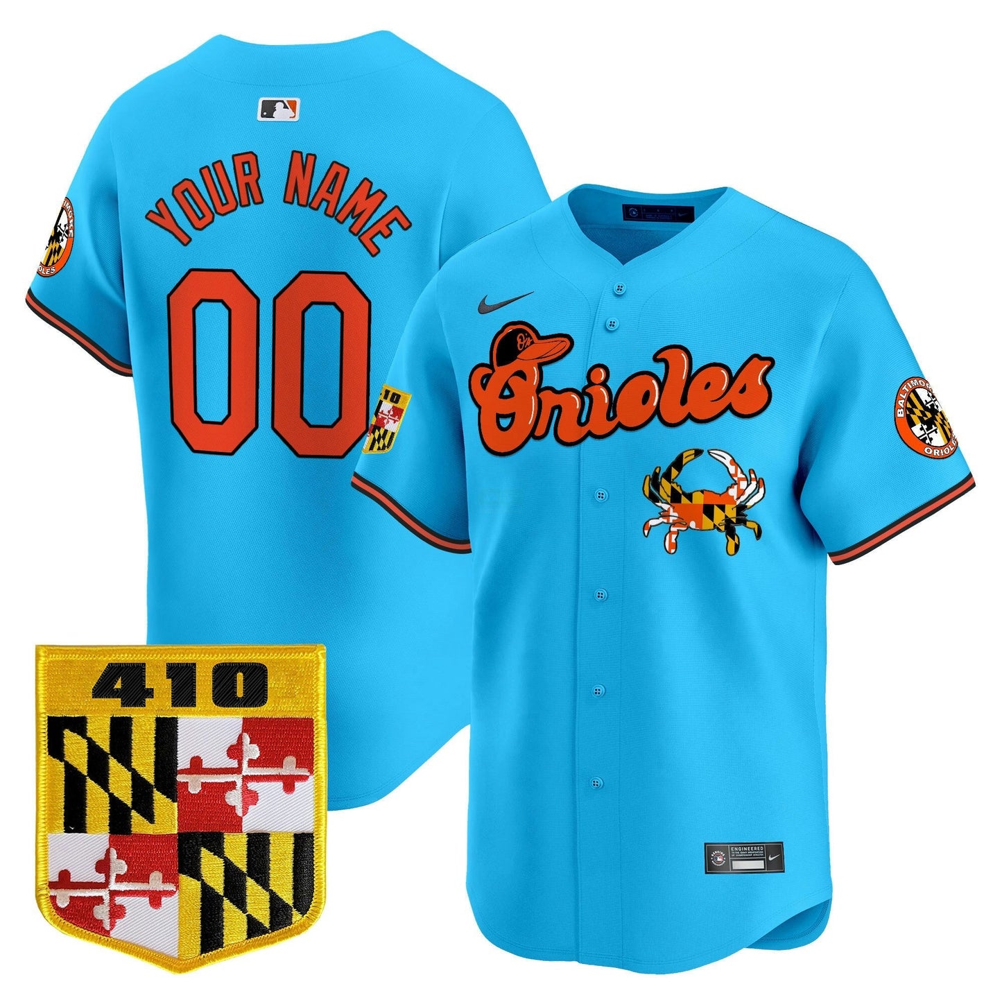 Camisa MLB Baltimore 410 & Chesapeake Crab Patch Vapor Premier Limited Jersey