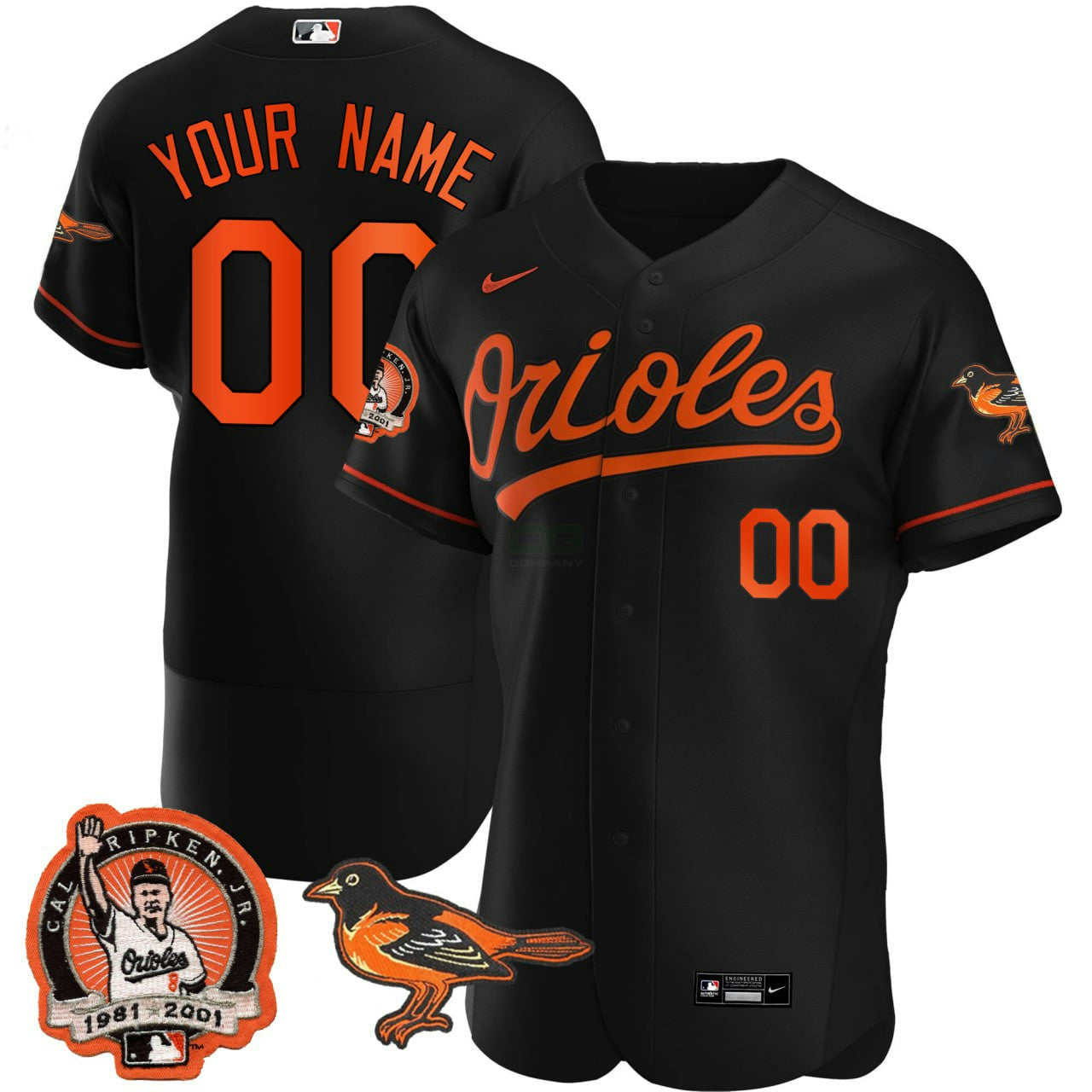 Camisa MLB Baltimore Black Jersey - Flex Base