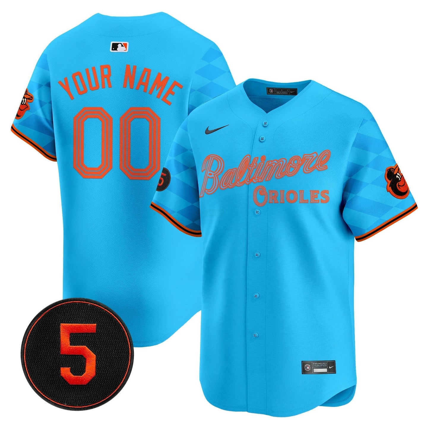 Camisa MLB Baltimore City Light Vapor Premier Limited Jersey