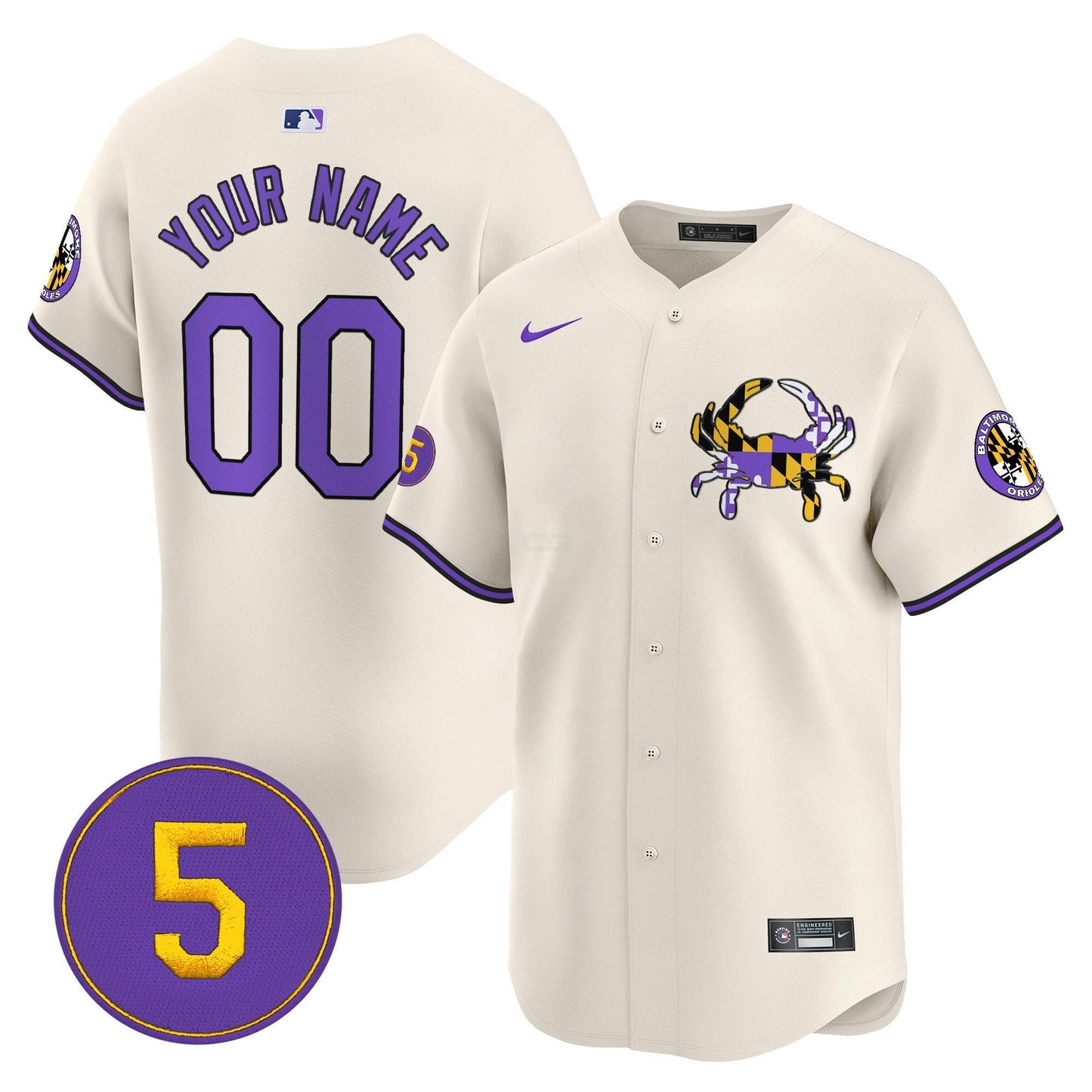 Camisa MLB Baltimore Purple Vapor Premier Limited Jersey