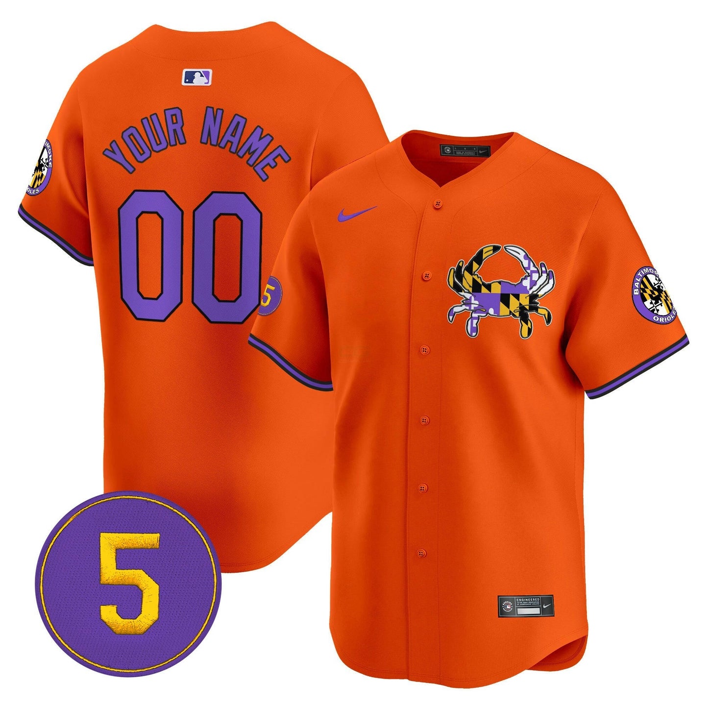 Camisa MLB Baltimore Purple Vapor Premier Limited Jersey
