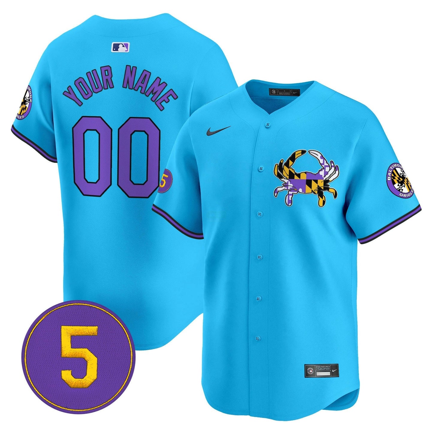 Camisa MLB Baltimore Purple Vapor Premier Limited Jersey