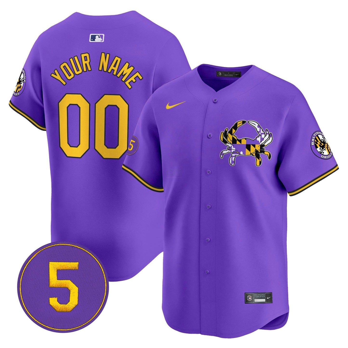 Camisa MLB Baltimore Purple Vapor Premier Limited Jersey