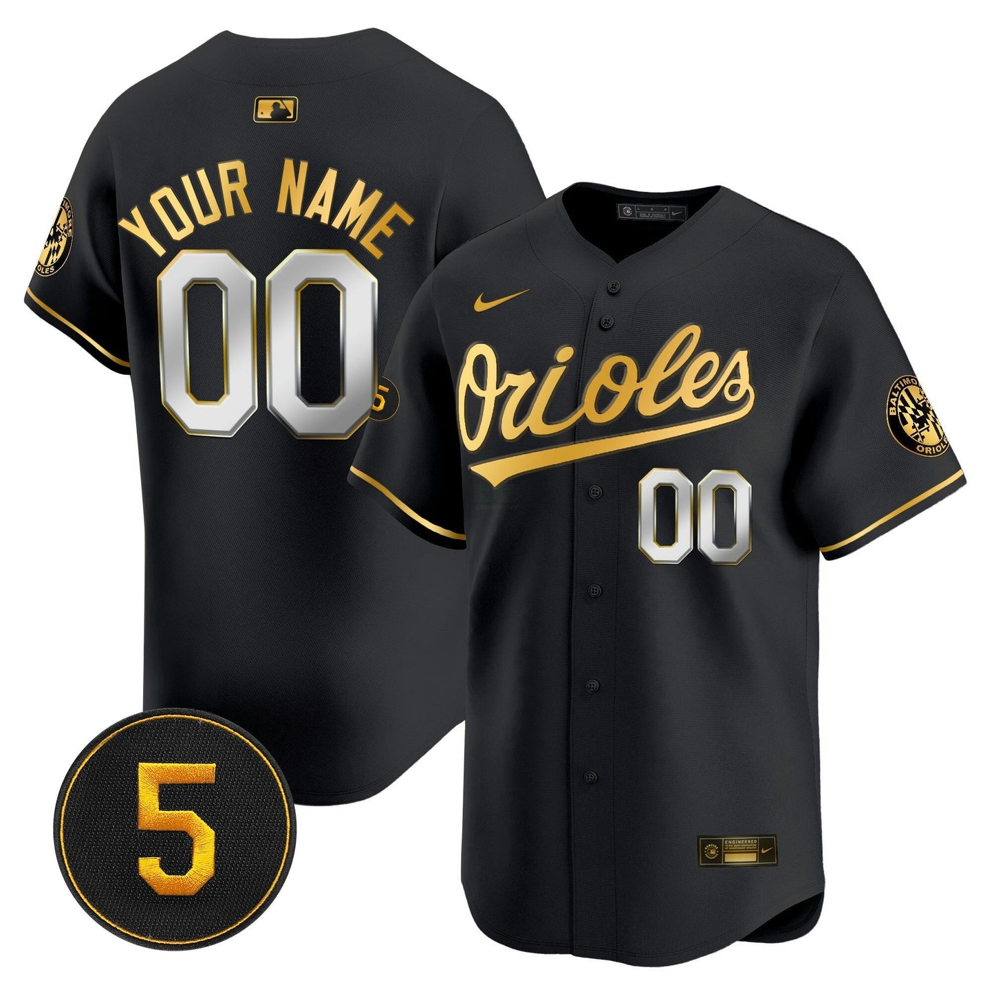 Camisa MLB Baltimore Robinson Patch Vapor Premier Limited Jersey V2