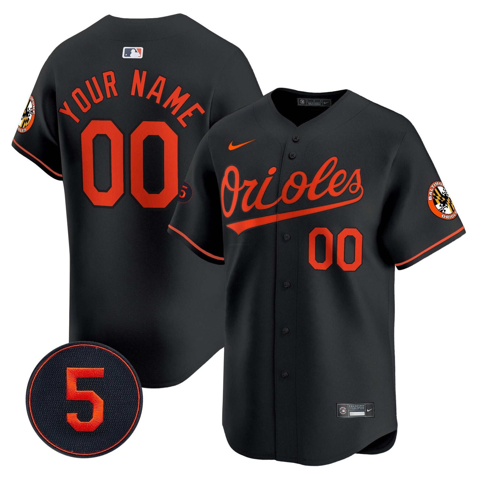 Camisa MLB Baltimore Robinson Patch Vapor Premier Limited Jersey V2