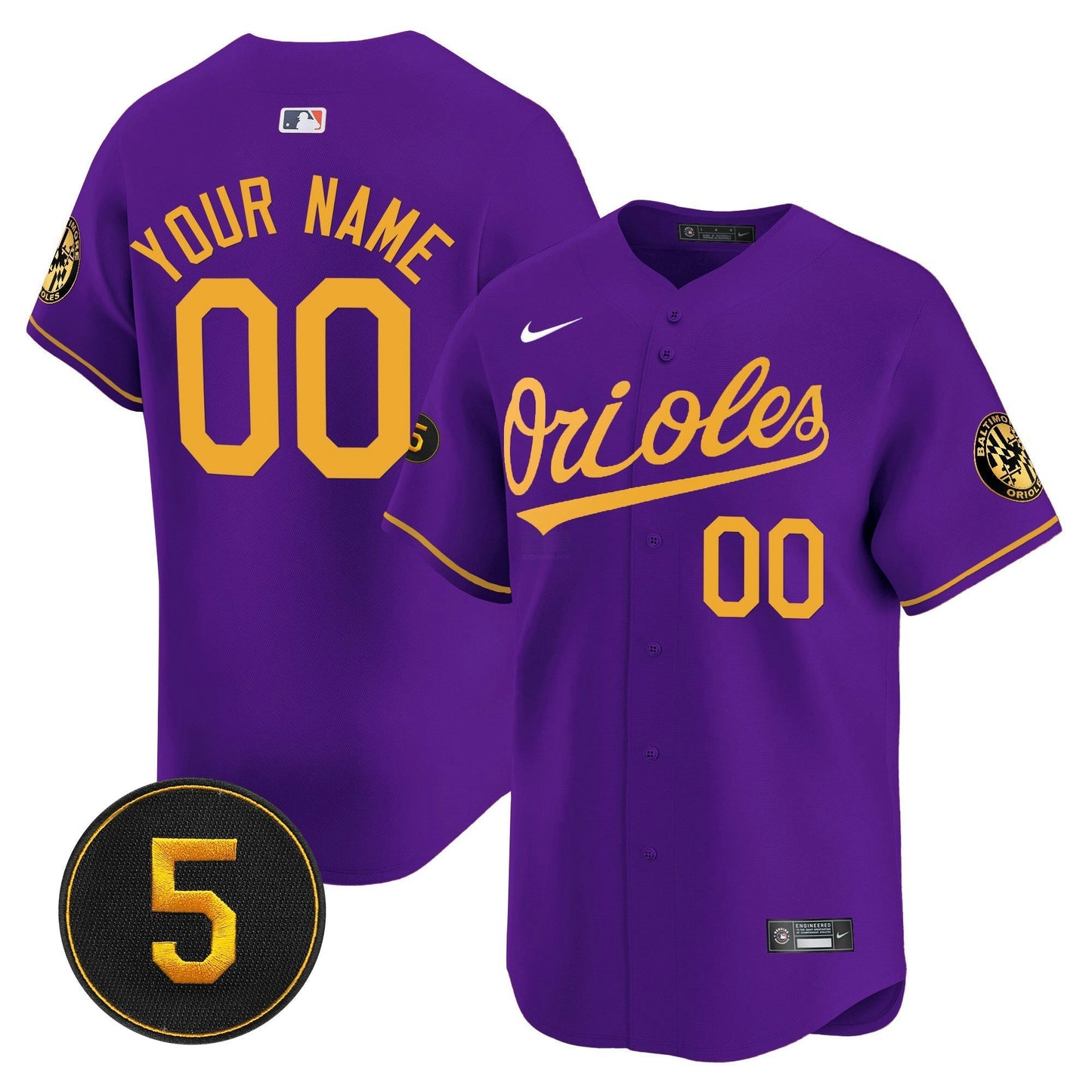 Camisa MLB Baltimore Robinson Patch Vapor Premier Limited Jersey V2