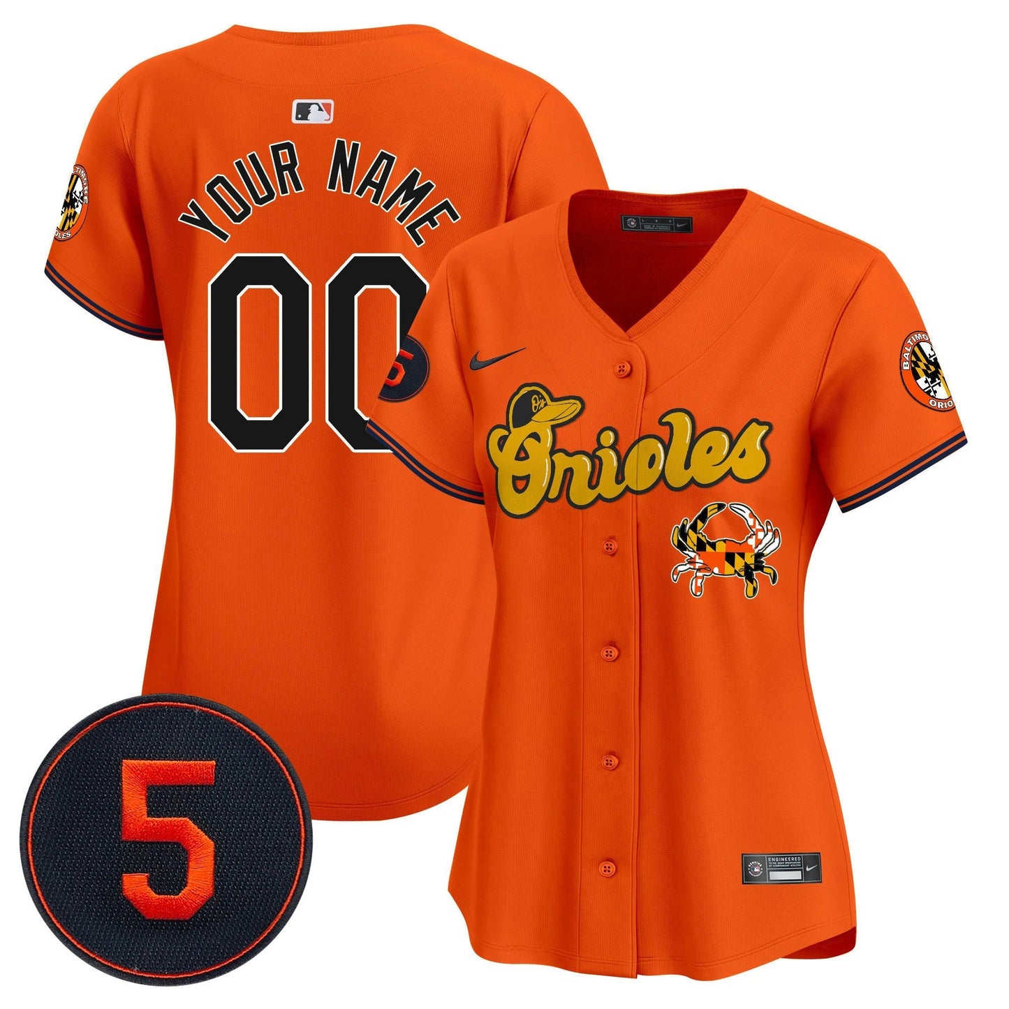 Camisa MLB Baltimore Robinson Patch Vapor Premier Limited Jersey V6