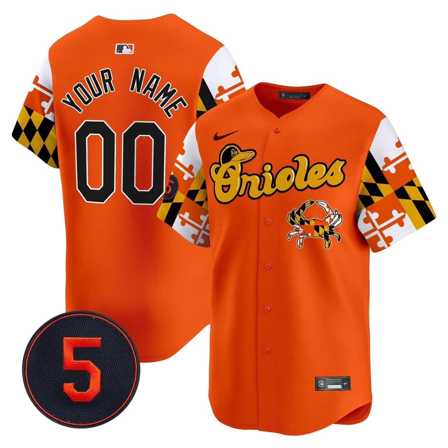 Camisa MLB Baltimore Robinson Patch Vapor Premier Limited Jersey V7
