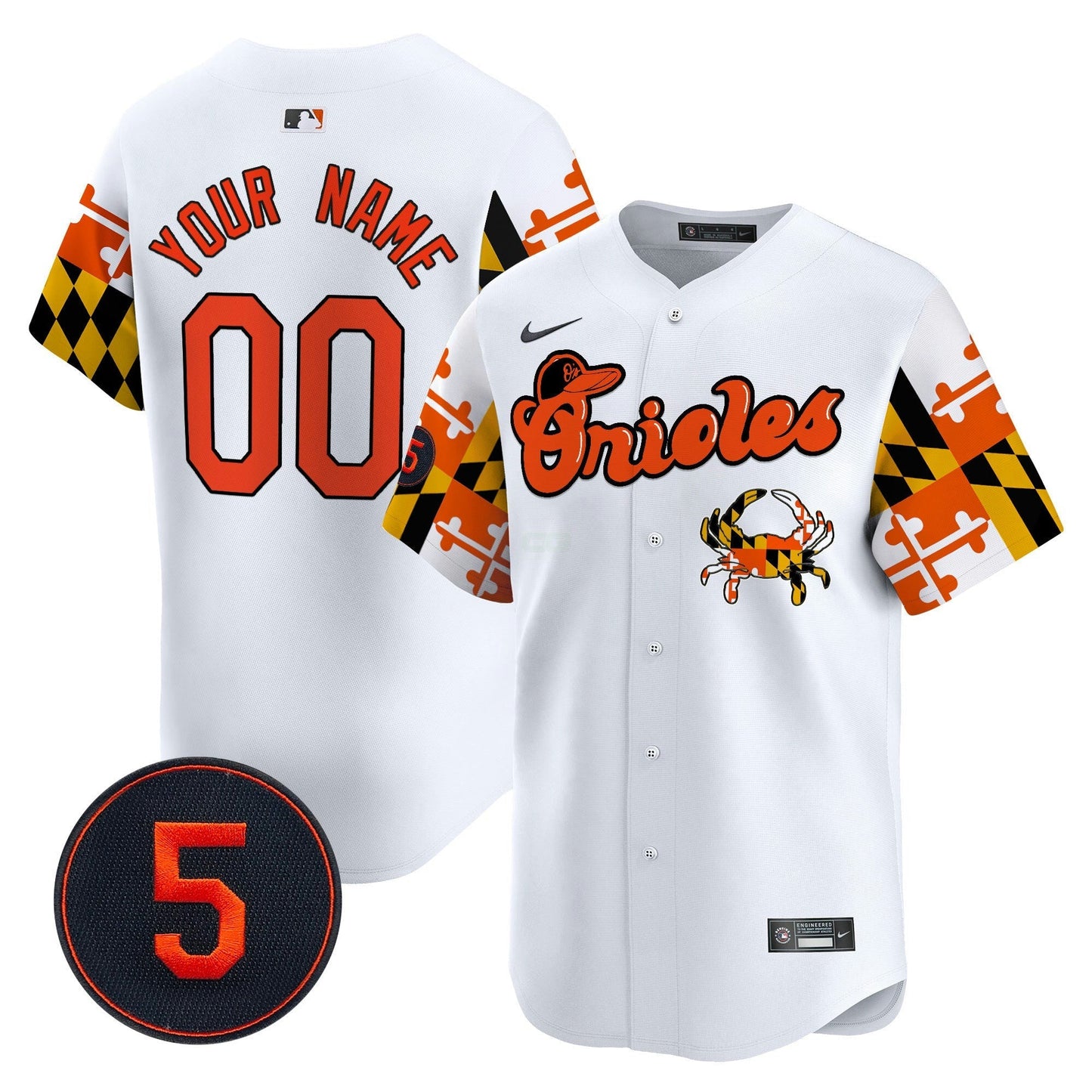 Camisa MLB Baltimore Robinson Patch Vapor Premier Limited Jersey V7