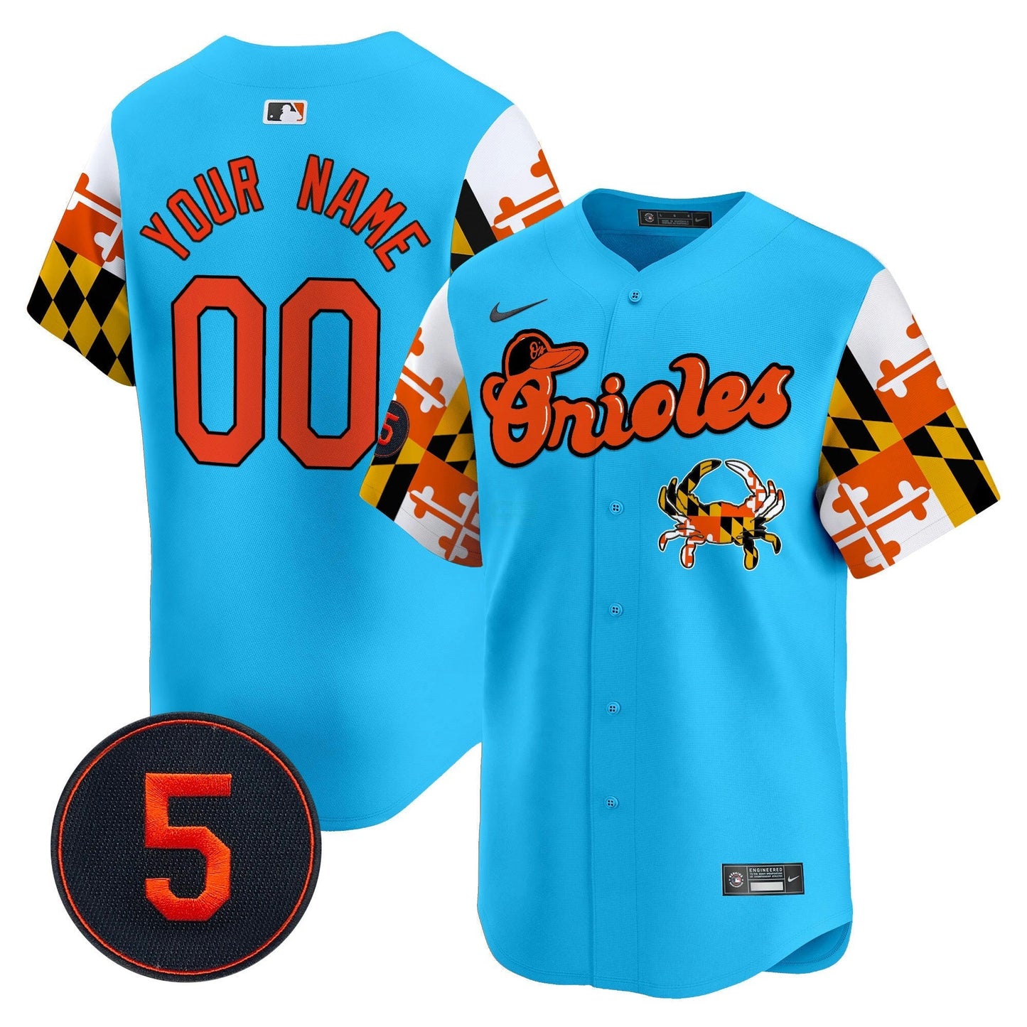 Camisa MLB Baltimore Robinson Patch Vapor Premier Limited Jersey V7