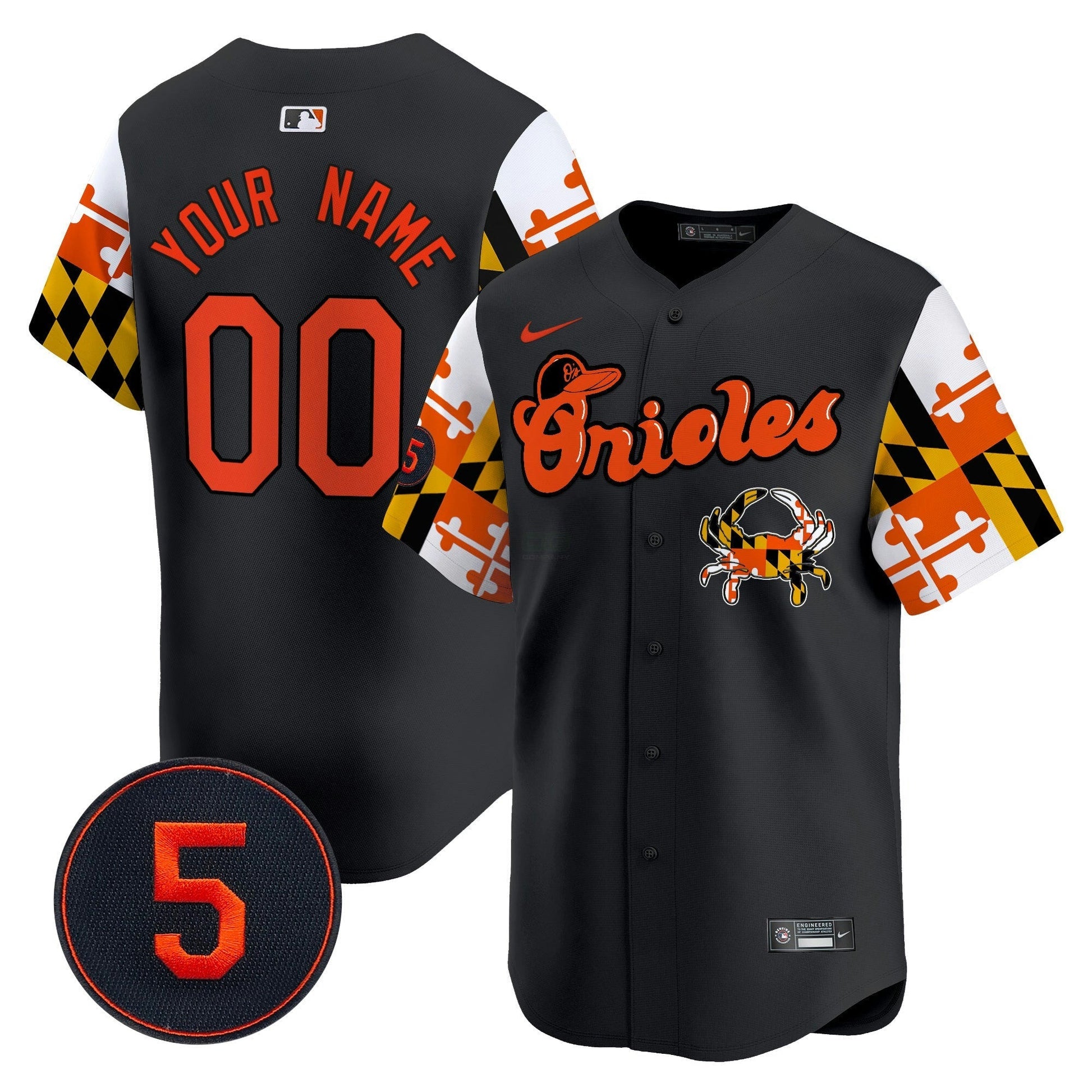 Camisa MLB Baltimore Robinson Patch Vapor Premier Limited Jersey V7