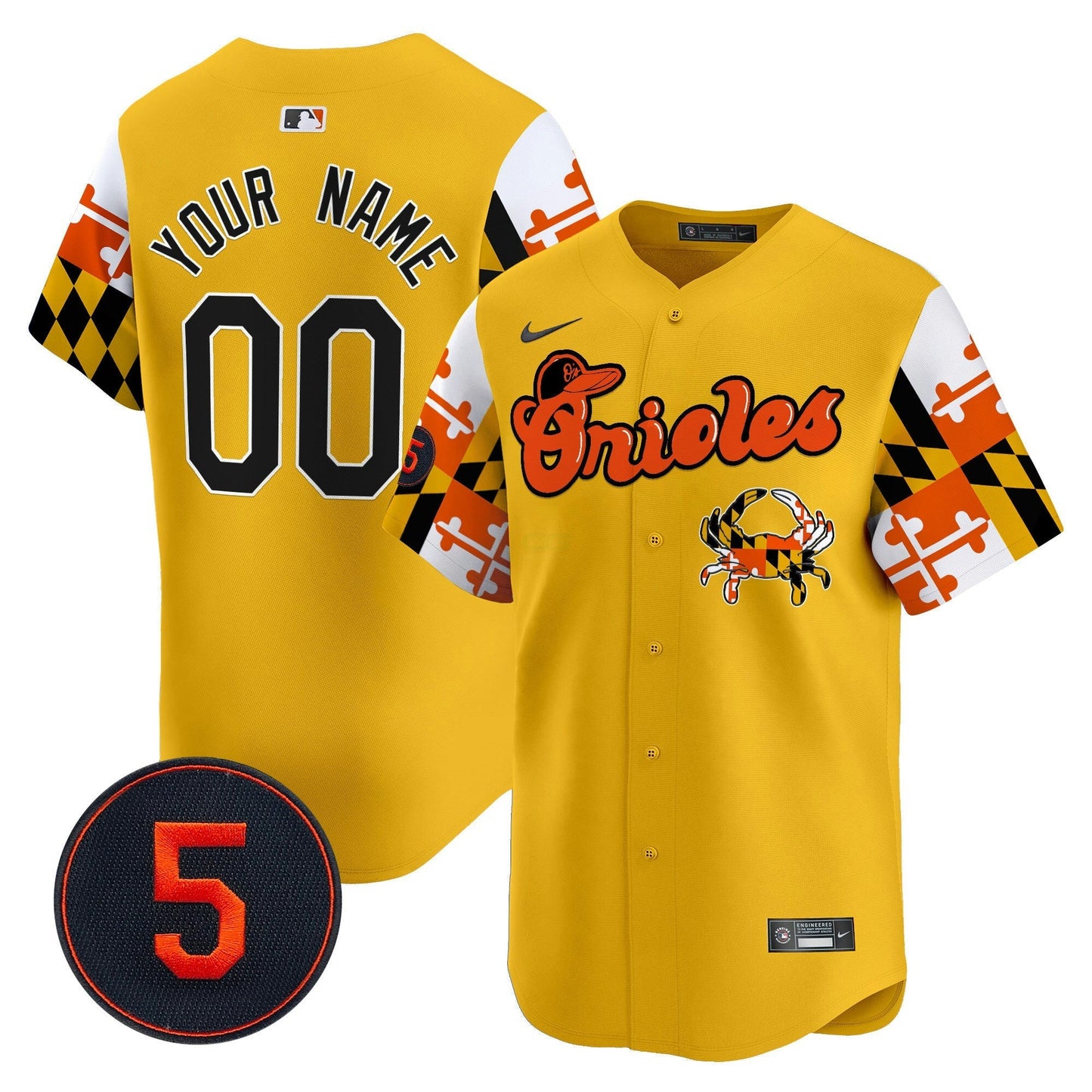 Camisa MLB Baltimore Robinson Patch Vapor Premier Limited Jersey V7