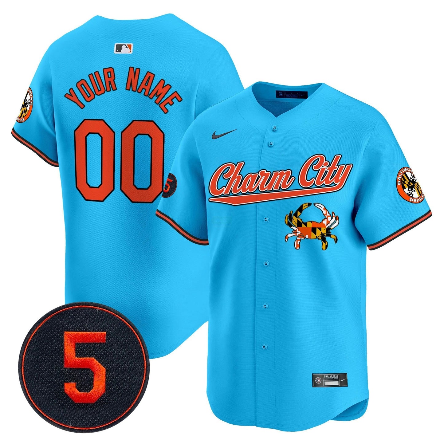 Camisa MLB Baltimore Robinson Patch Vapor Premier Limited Jersey V8 – Stitched