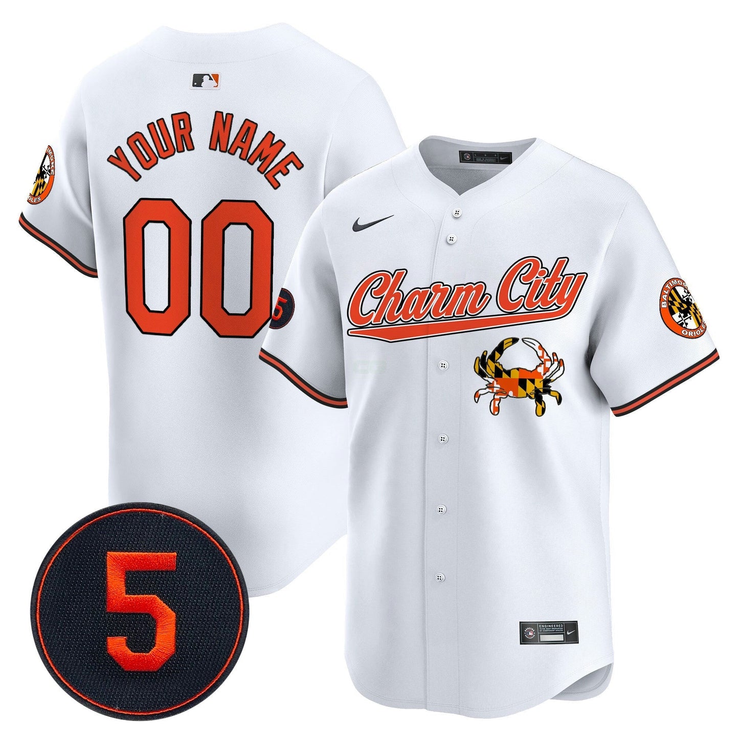 Camisa MLB Baltimore Robinson Patch Vapor Premier Limited Jersey V8 – Stitched
