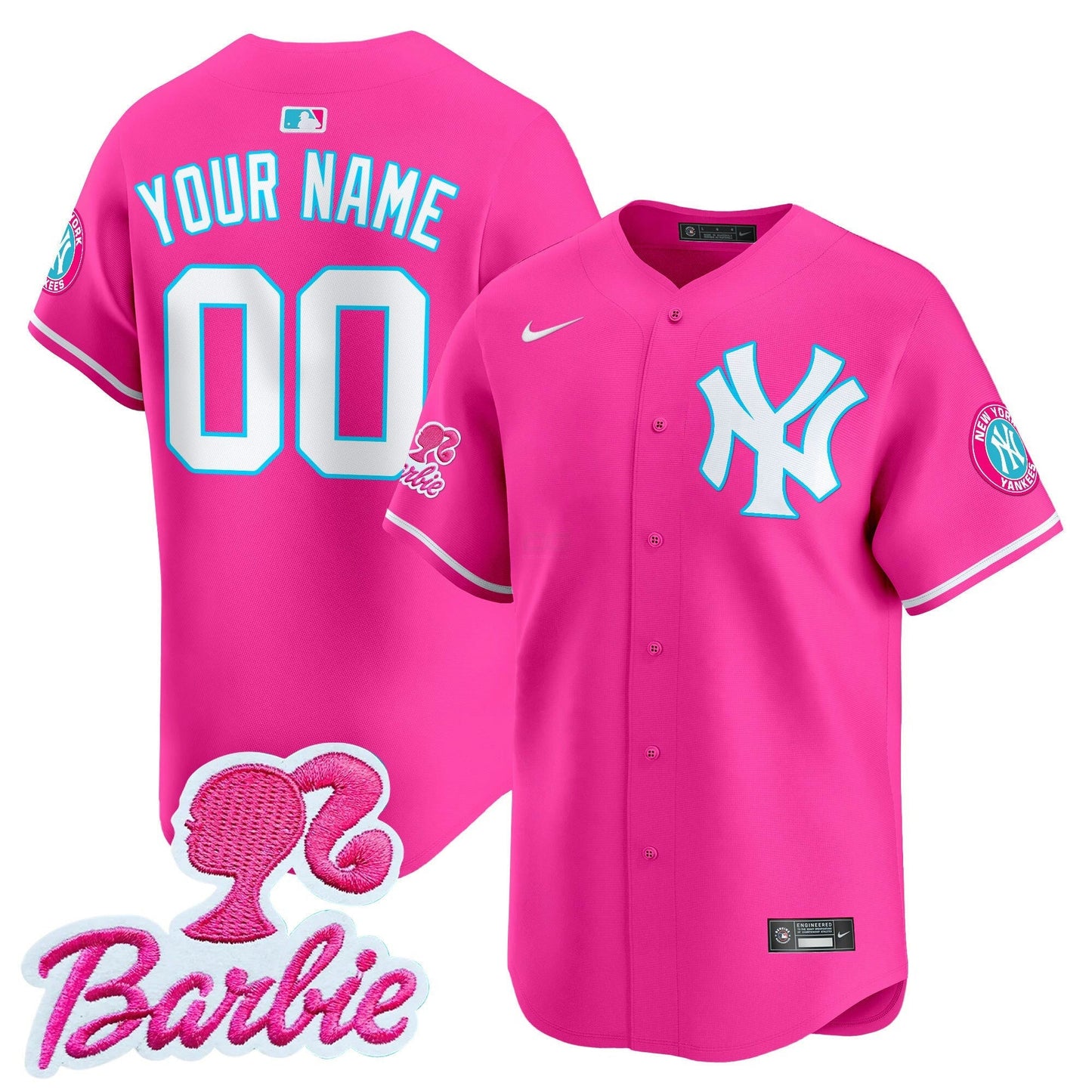 Camisa MLB New York Yankees Barbie Patch Vapor Premier Limited Jersey
