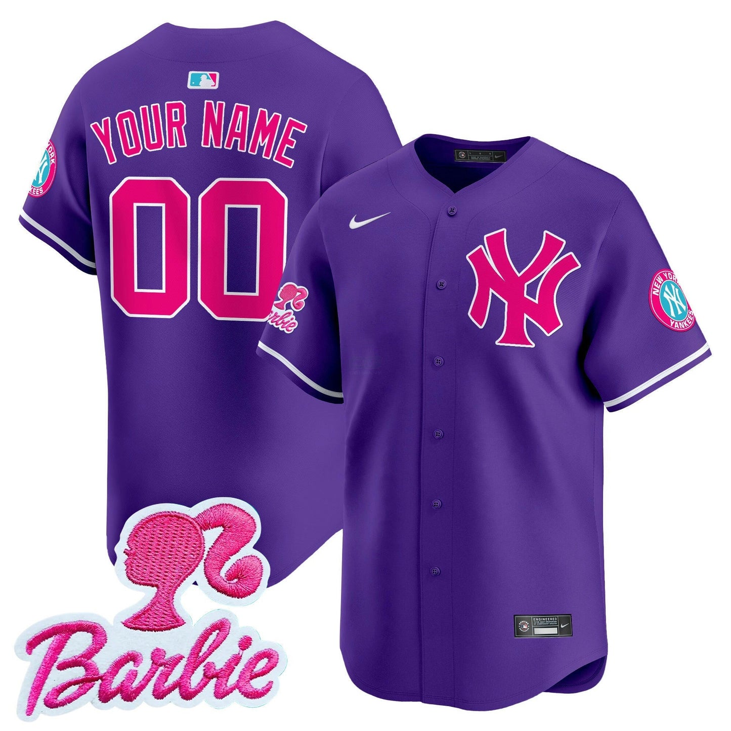 Camisa MLB New York Yankees Barbie Patch Vapor Premier Limited Jersey