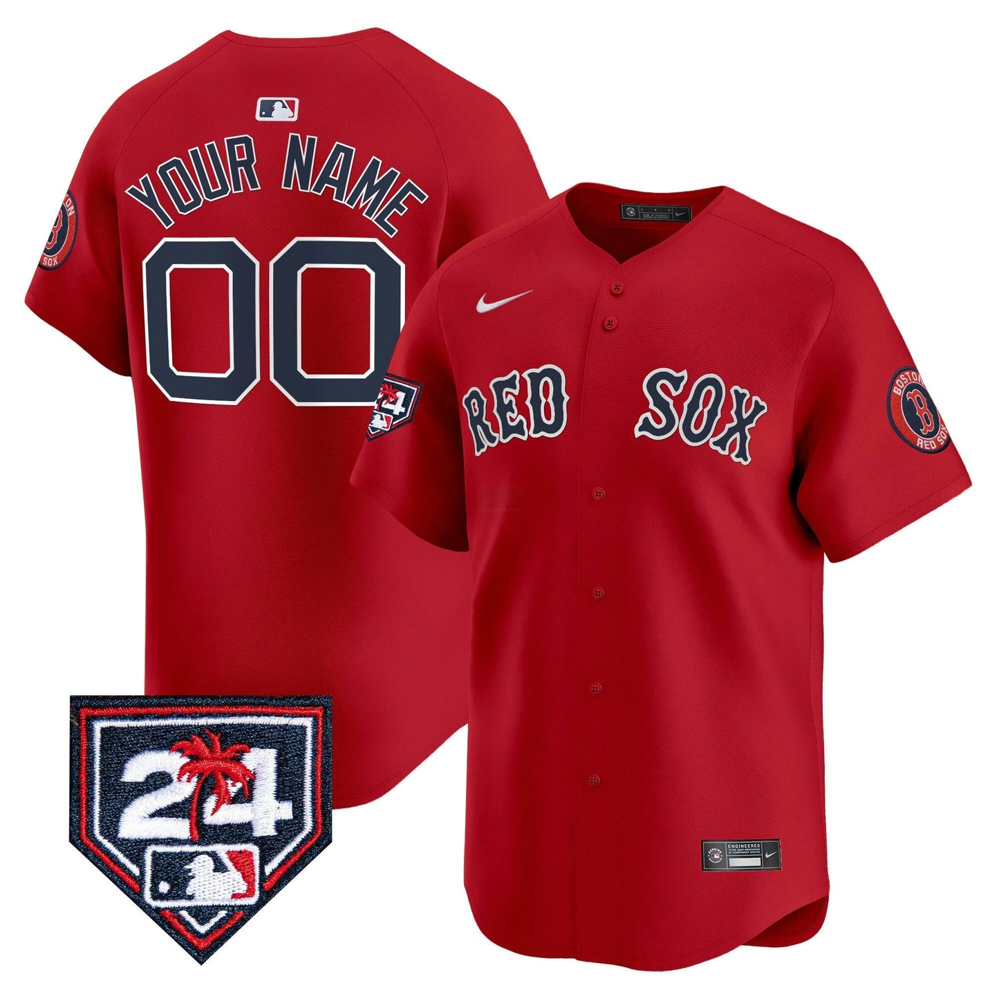 Camisa MLB Boston 2024 Spring Training Patch Vapor Premier Limited Jersey