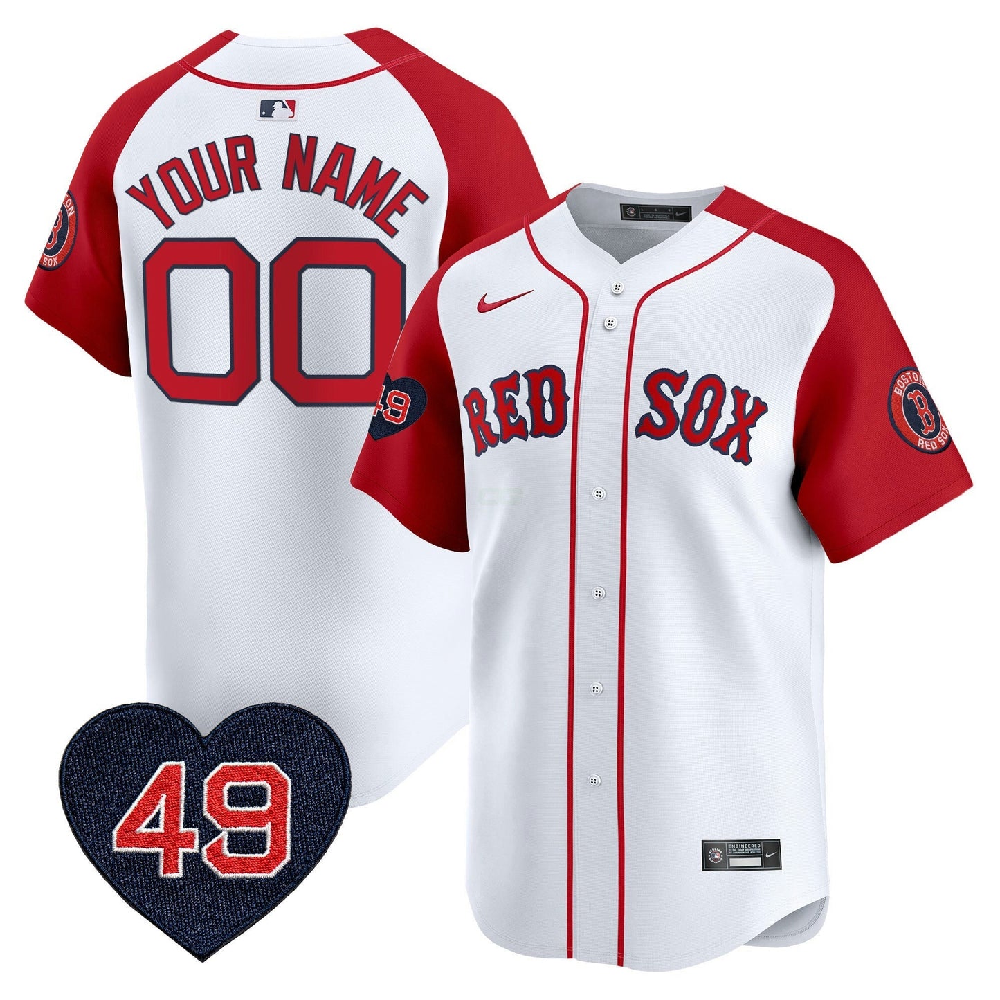 Camisa MLB Boston Tim Wakefield Patch Vapor Premier Limited Jersey