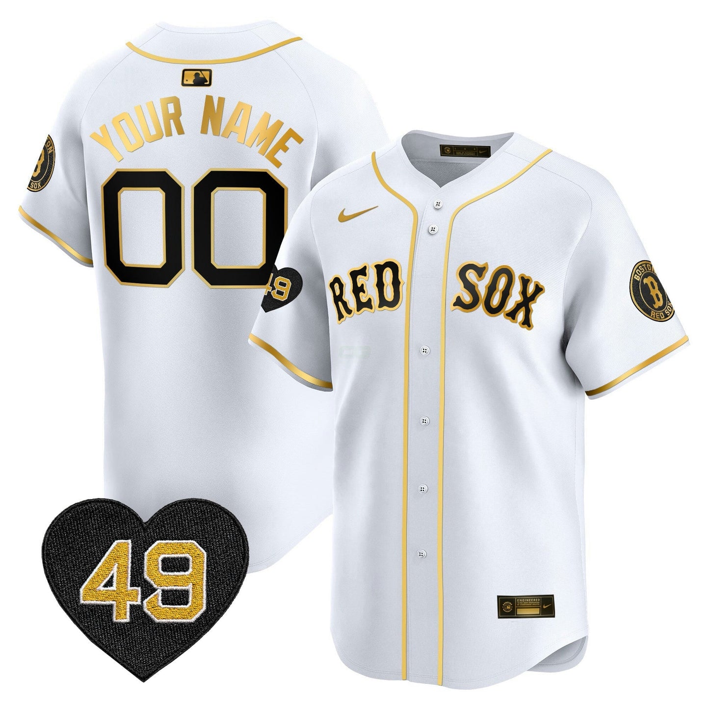 Camisa MLB Boston Tim Wakefield Patch Vapor Premier Limited Jersey