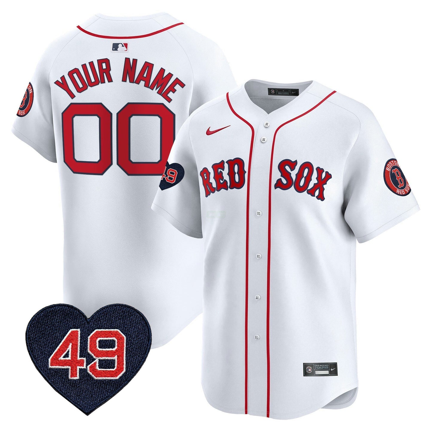 Camisa MLB Boston Tim Wakefield Patch Vapor Premier Limited Jersey