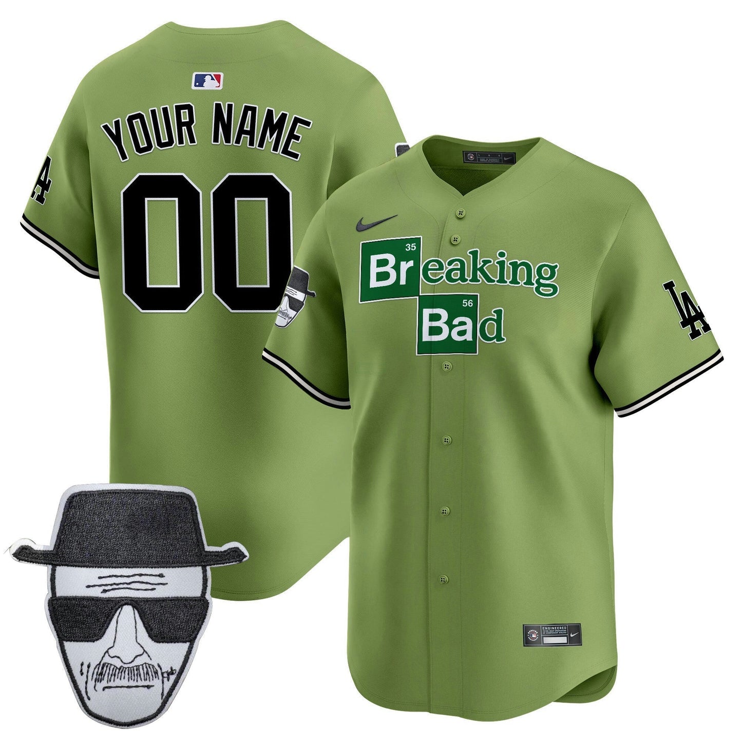 Camisa MLB Breaking Bad Walter White Patch Vapor Premier Limited Jersey