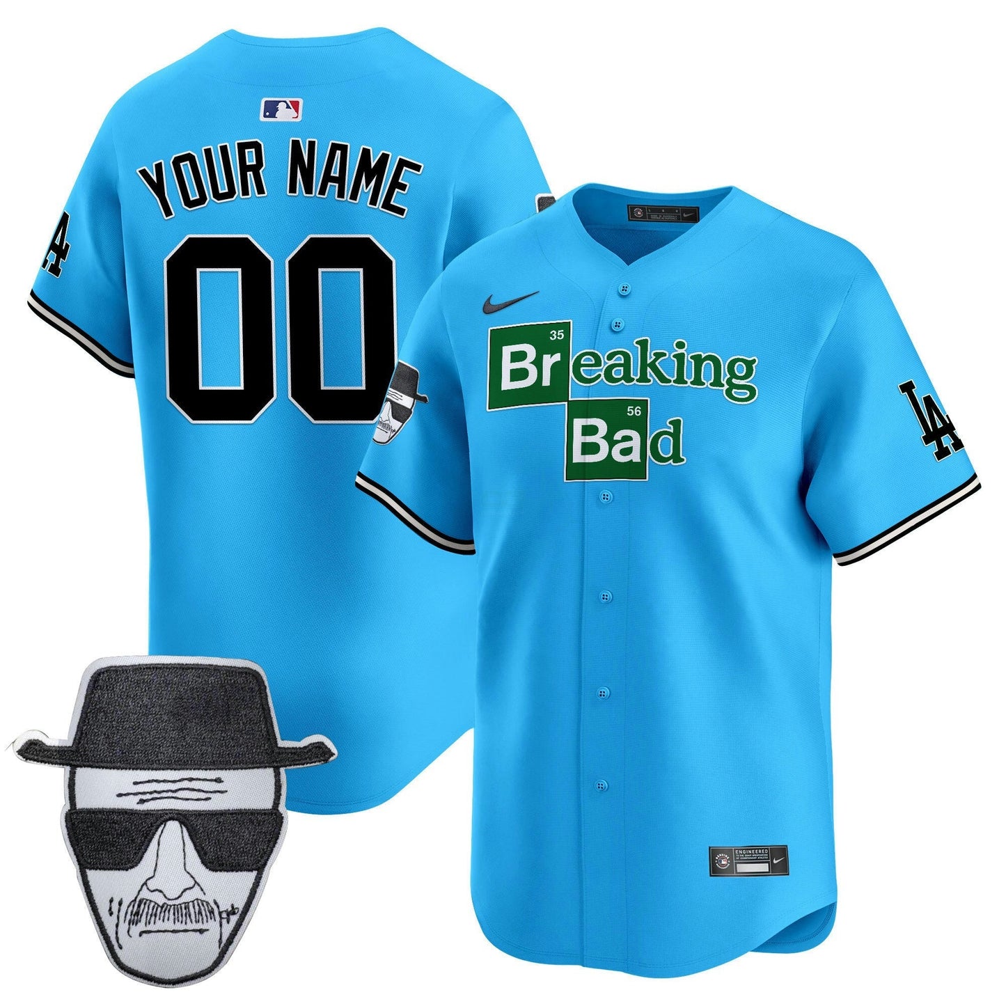 Camisa MLB Breaking Bad Walter White Patch Vapor Premier Limited Jersey