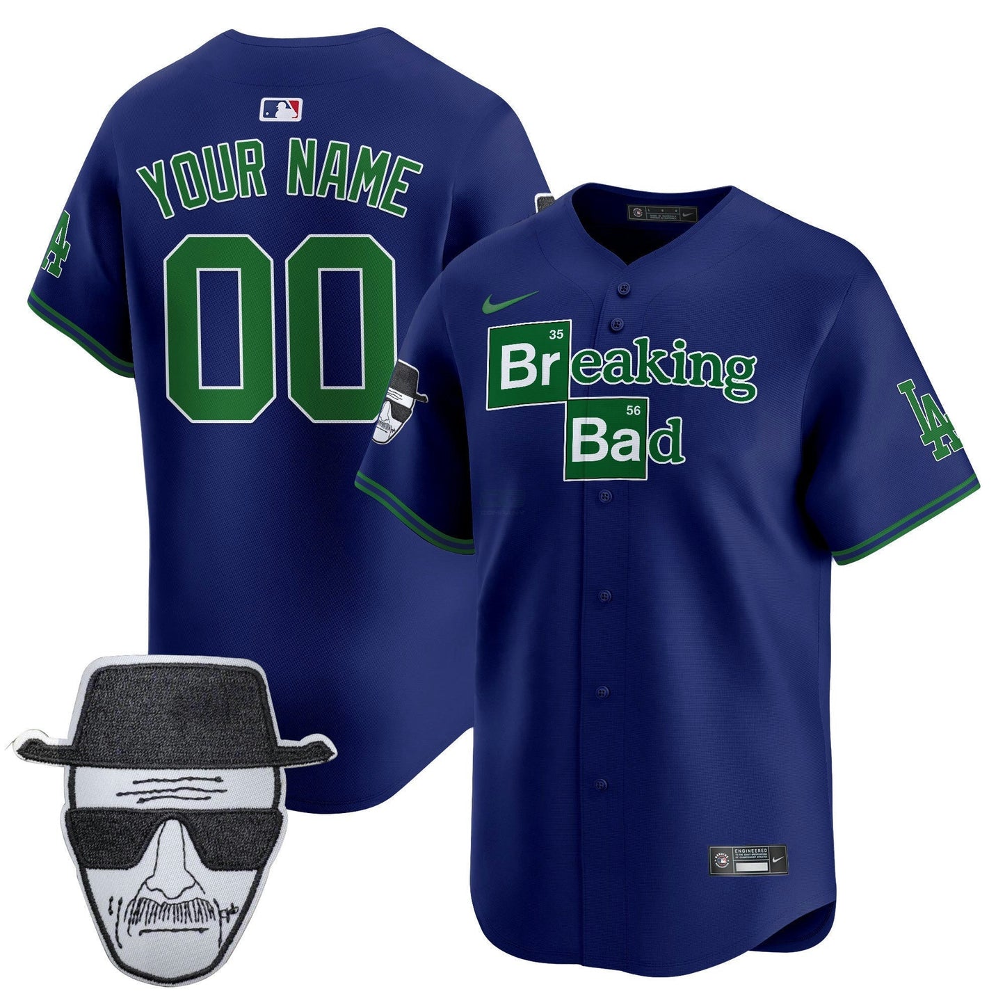 Camisa MLB Breaking Bad Walter White Patch Vapor Premier Limited Jersey