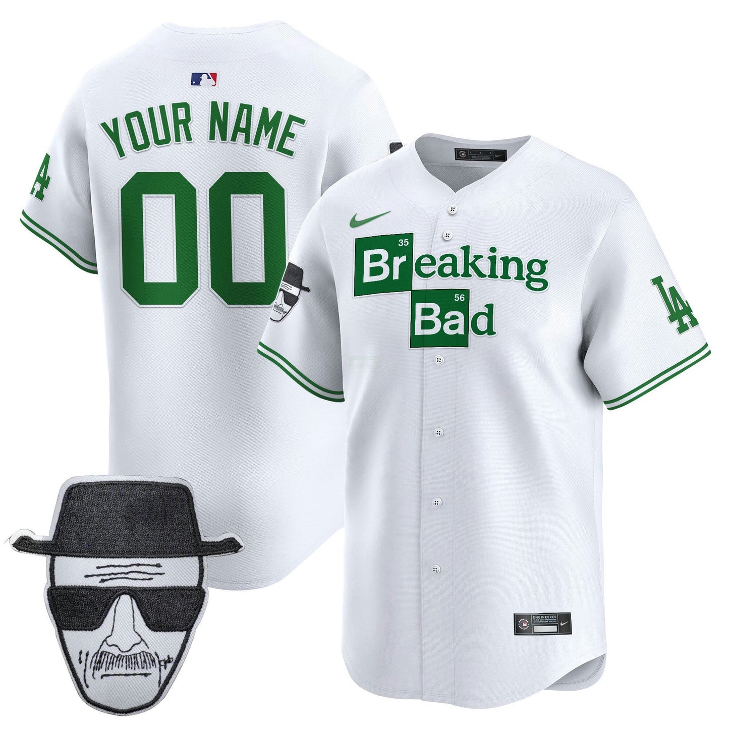 Camisa MLB Breaking Bad Walter White Patch Vapor Premier Limited Jersey