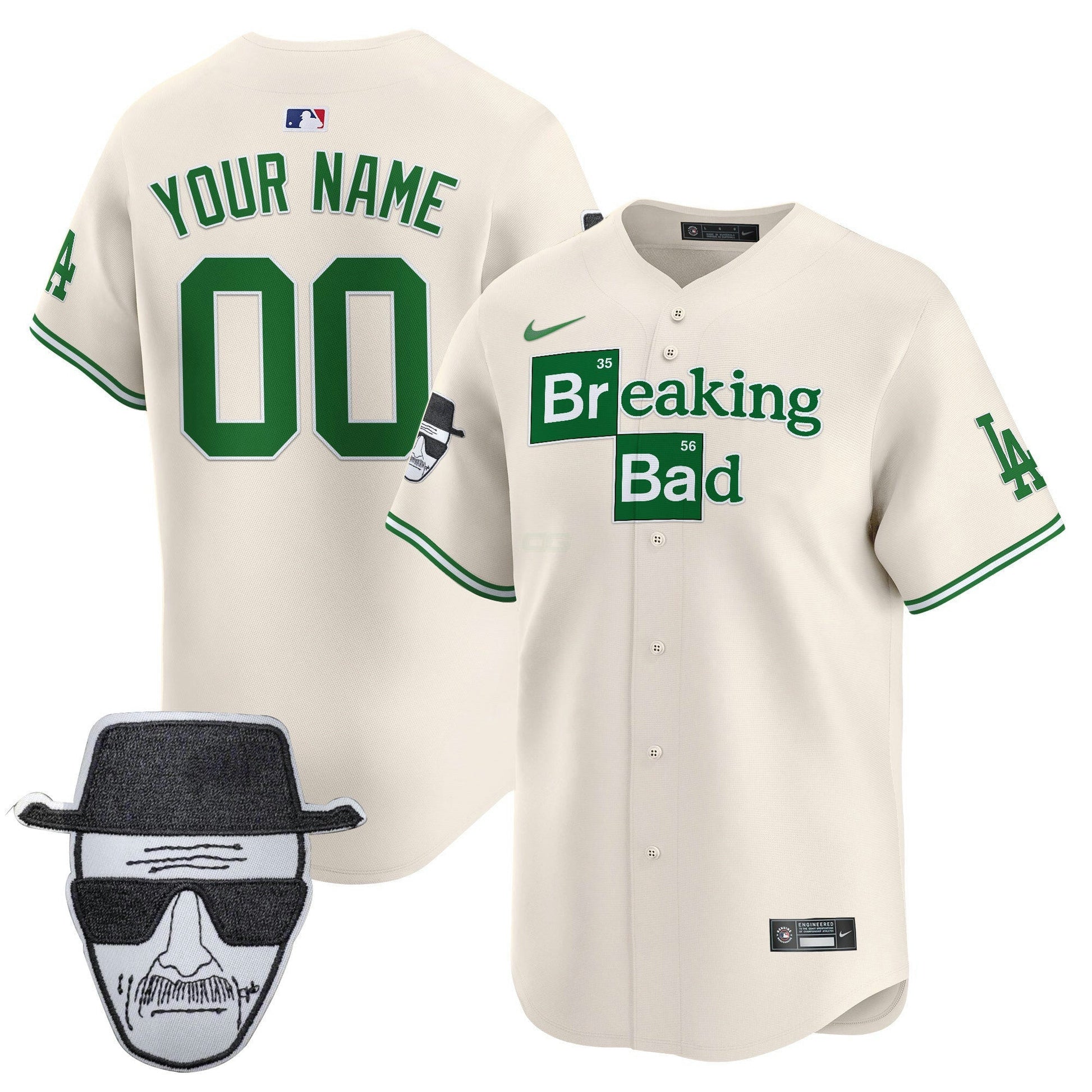 Camisa MLB Breaking Bad Walter White Patch Vapor Premier Limited Jersey