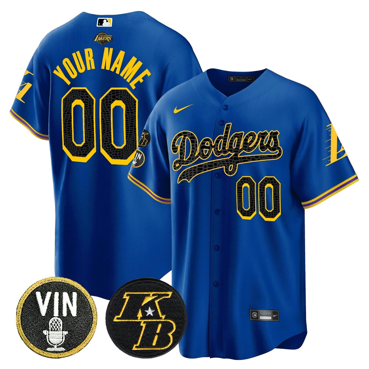 Camisa MLB Bryant & Vin Patch Cool Base Mamba Jersey