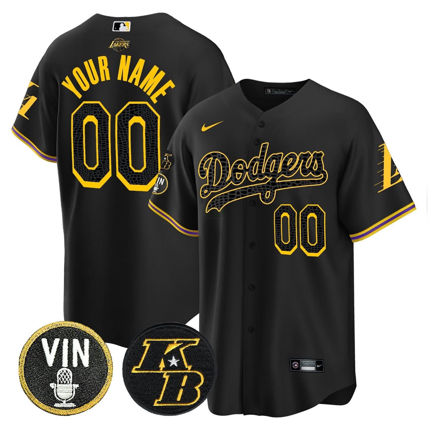 Camisa MLB Bryant & Vin Patch Cool Base Mamba Jersey