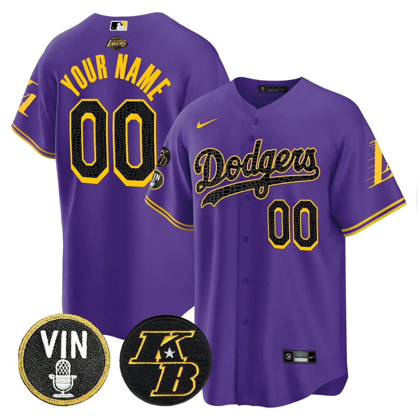 Camisa MLB Bryant & Vin Patch Cool Base Mamba Jersey