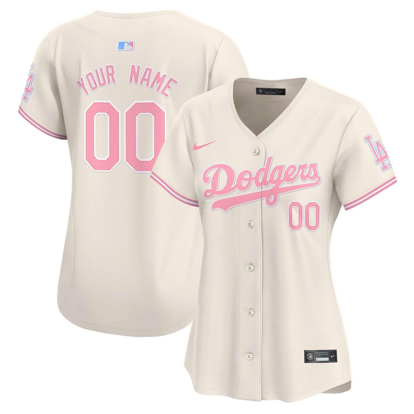 Camisa MLB Los Angeles Dodgers Bubblegum Pink Vapor Premier Limited Jersey