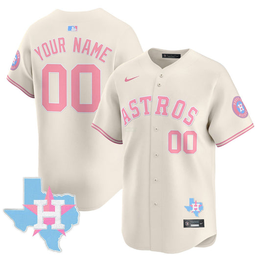 Camisa MLB Houston Astros Bubblegum Pink Vapor Premier Limited Jersey