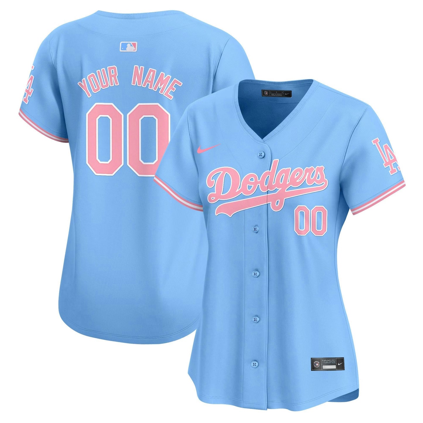 Camisa MLB Los Angeles Dodgers Bubblegum Pink Vapor Premier Limited Jersey