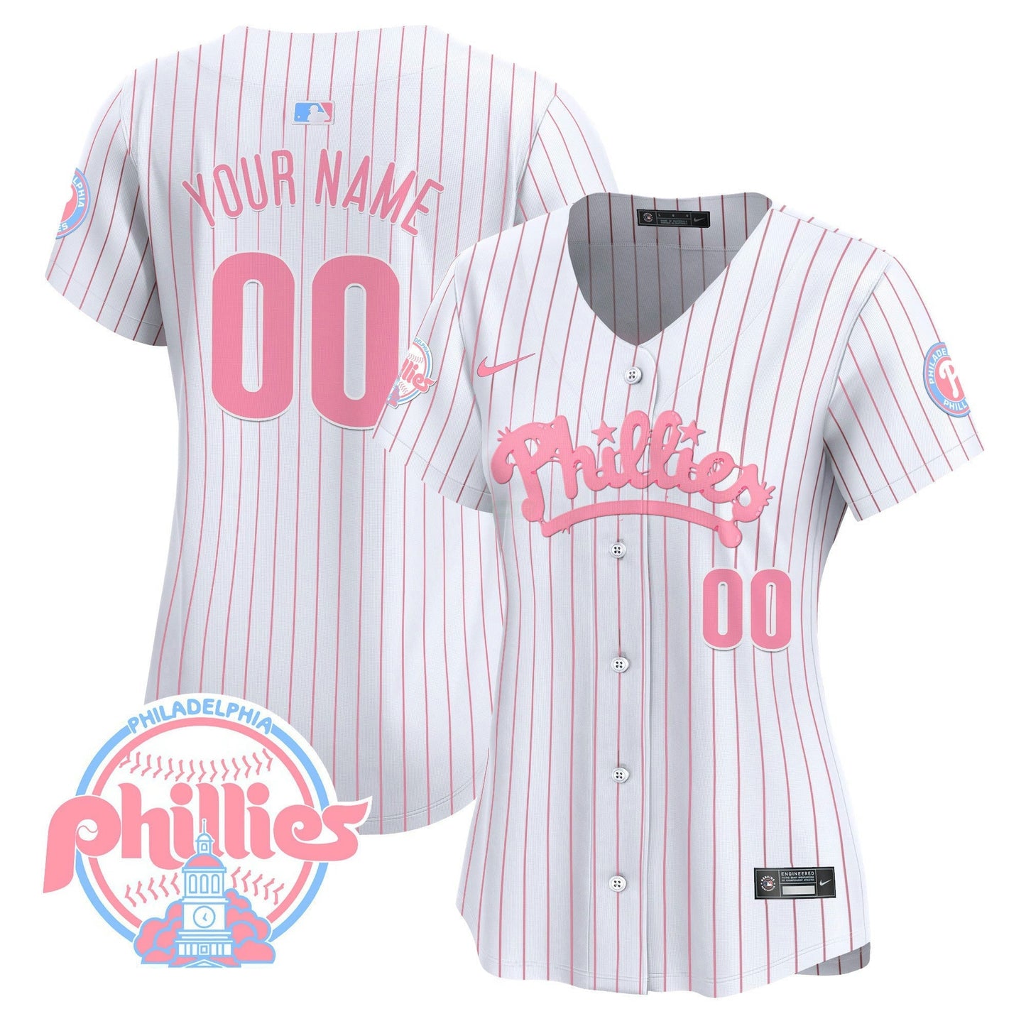 Camisa MLB Philadelphia Phillies Bubblegum Pink Vapor Premier Limited Jersey