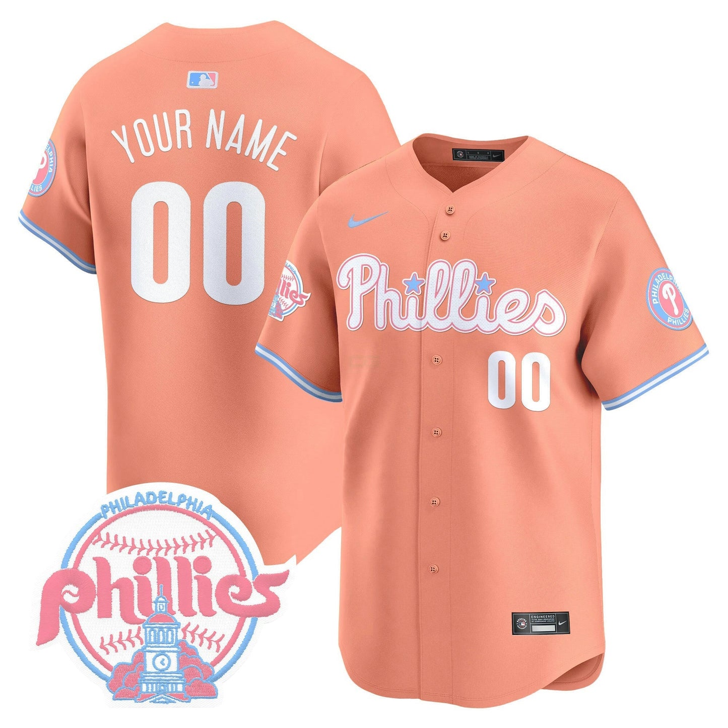 Camisa MLB Bubblegum Pink Vapor Premier Limited Jersey V2 - Personalizada